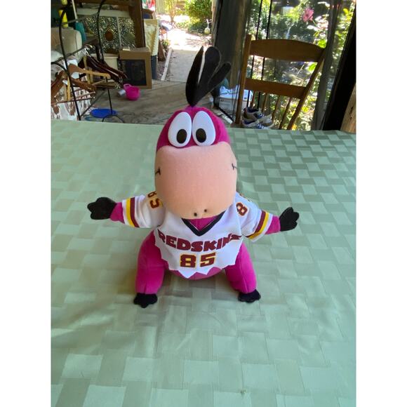 Washington REDSKINS #85 Plush Doll Dino (The Flintstones) Mascot Stuffed Animal - Picture 2 of 16